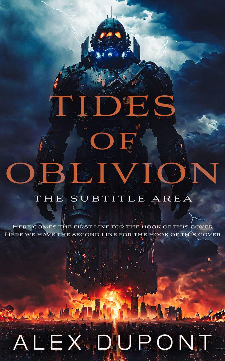 2D view of Premade Apocalyptica Book Cover - Mirage