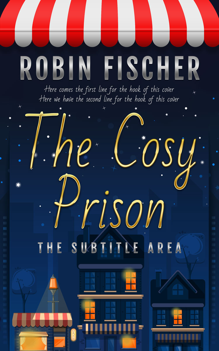 2D view of Premade Chick Lit Book Cover - Blue Zodiac