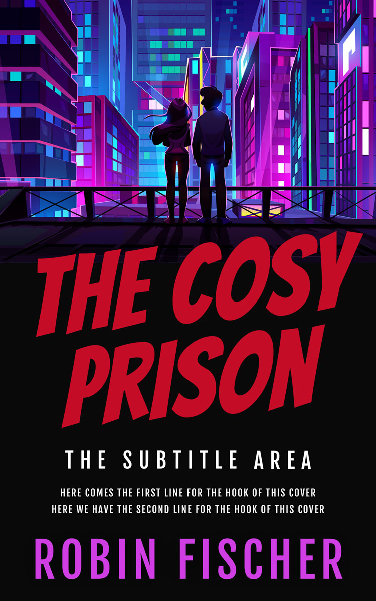 2D view of Premade Romance Book Cover - Maroon Flush