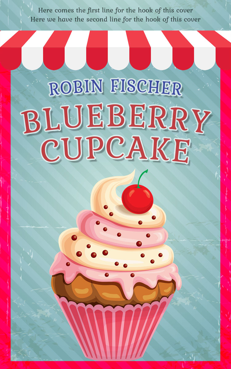 2D view of Premade Chick Lit Book Cover - Shadow Green