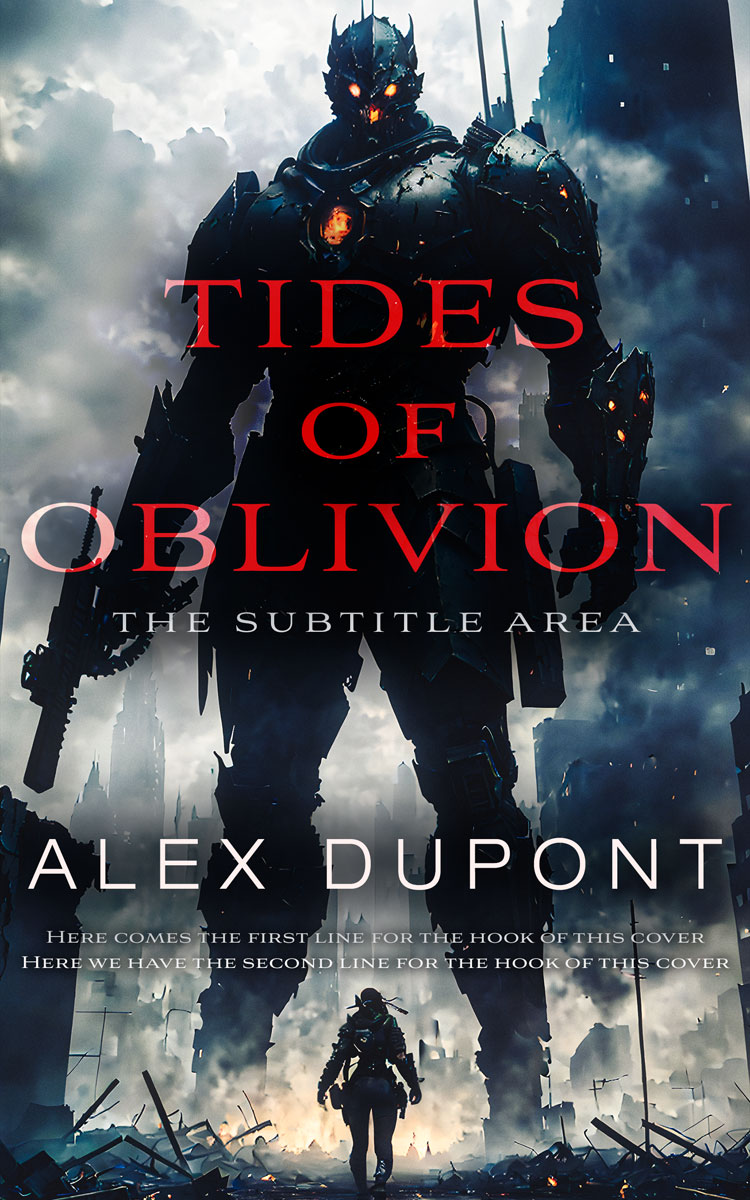 2D view of Premade Apocalyptica Book Cover - Cold Turkey