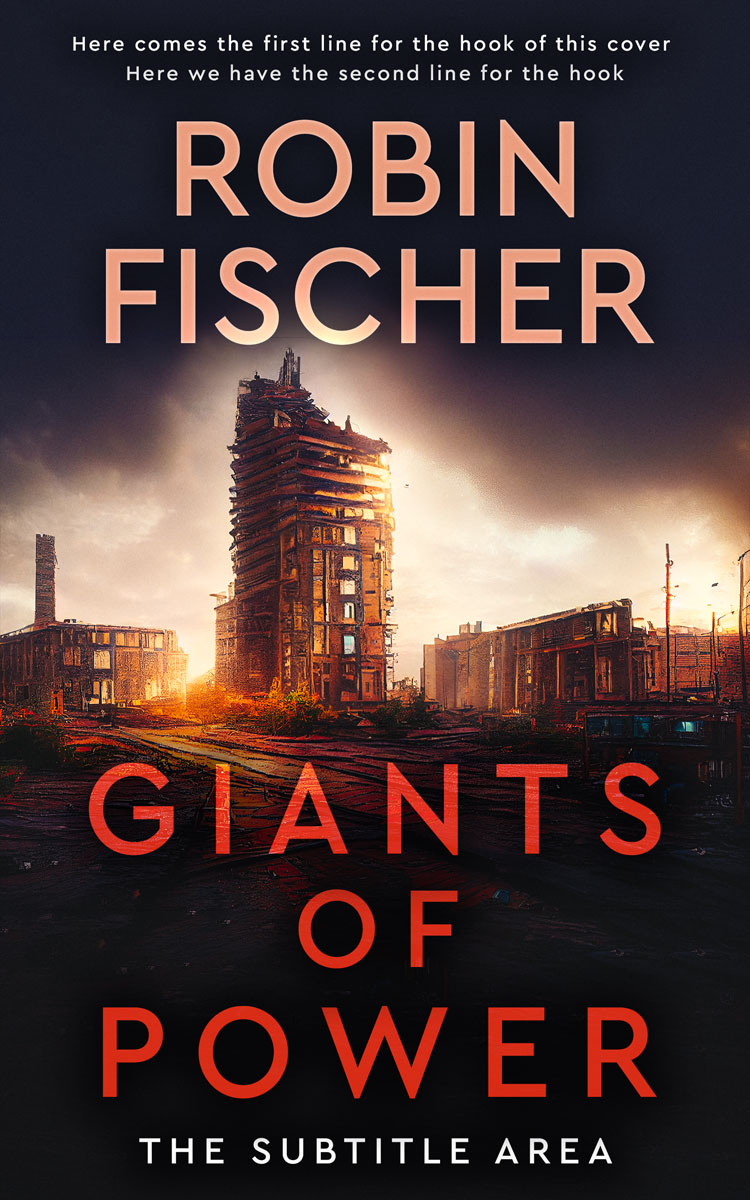 2D view of Premade Apocalyptica Book Cover - Burning Sand