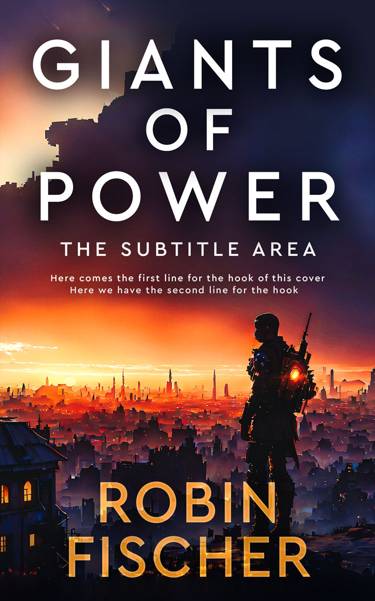 2D view of Premade Mystery & Thriller & Suspense Book Cover - Apricot