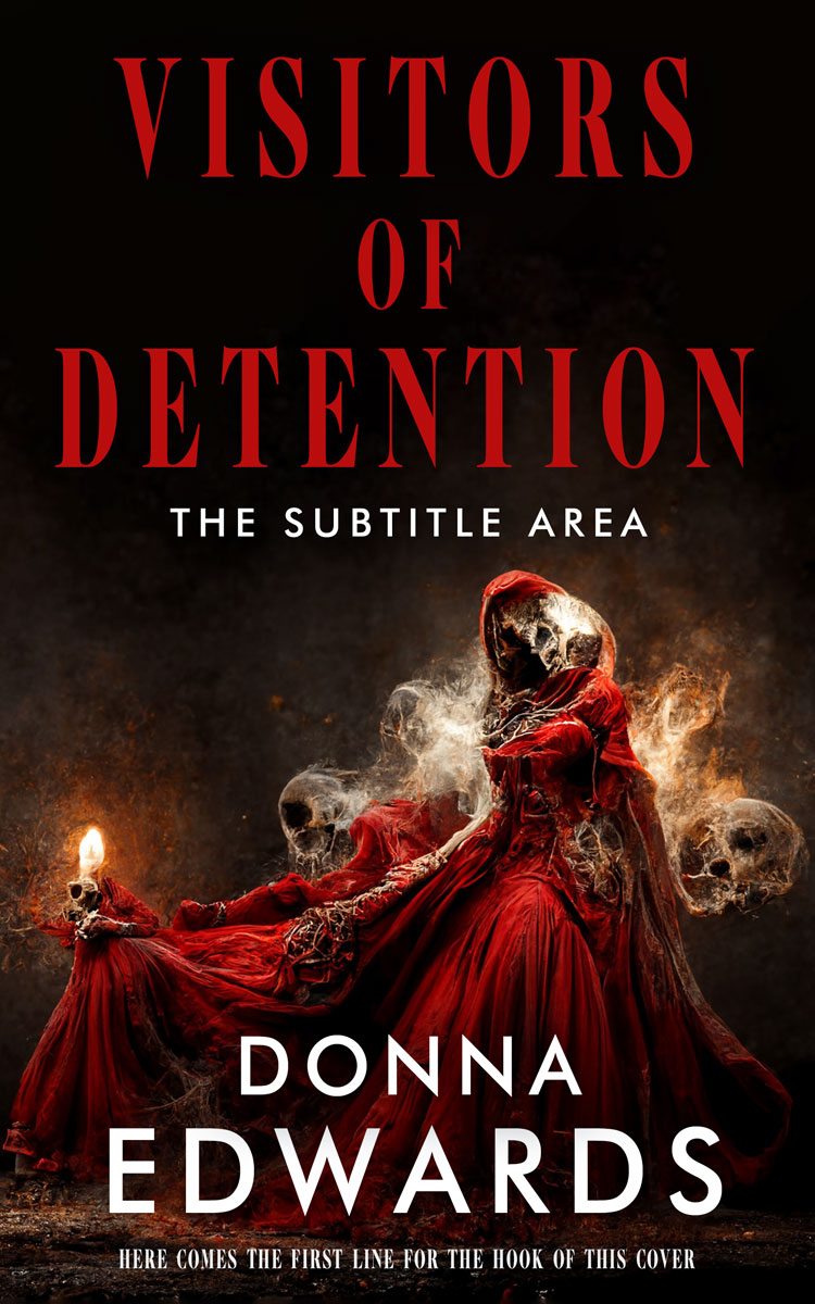 2D view of Premade Horror Book Cover - Asphalt