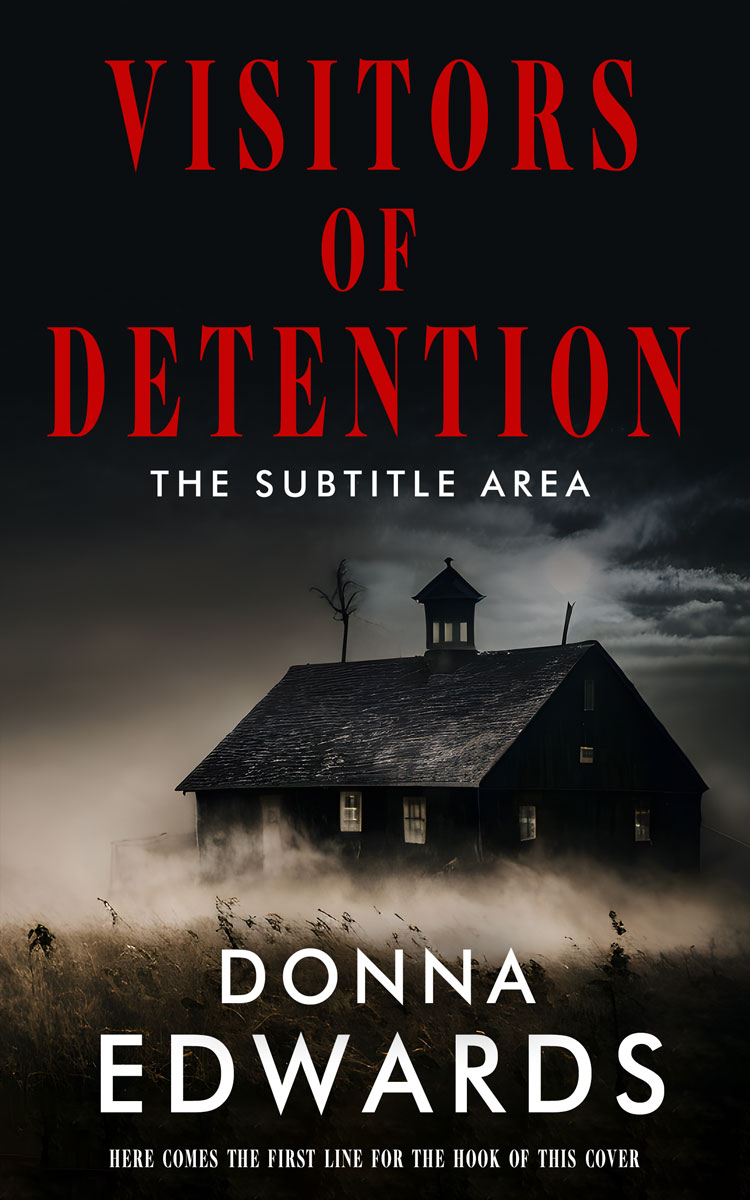 2D view of Premade Horror Book Cover - Santa Fe