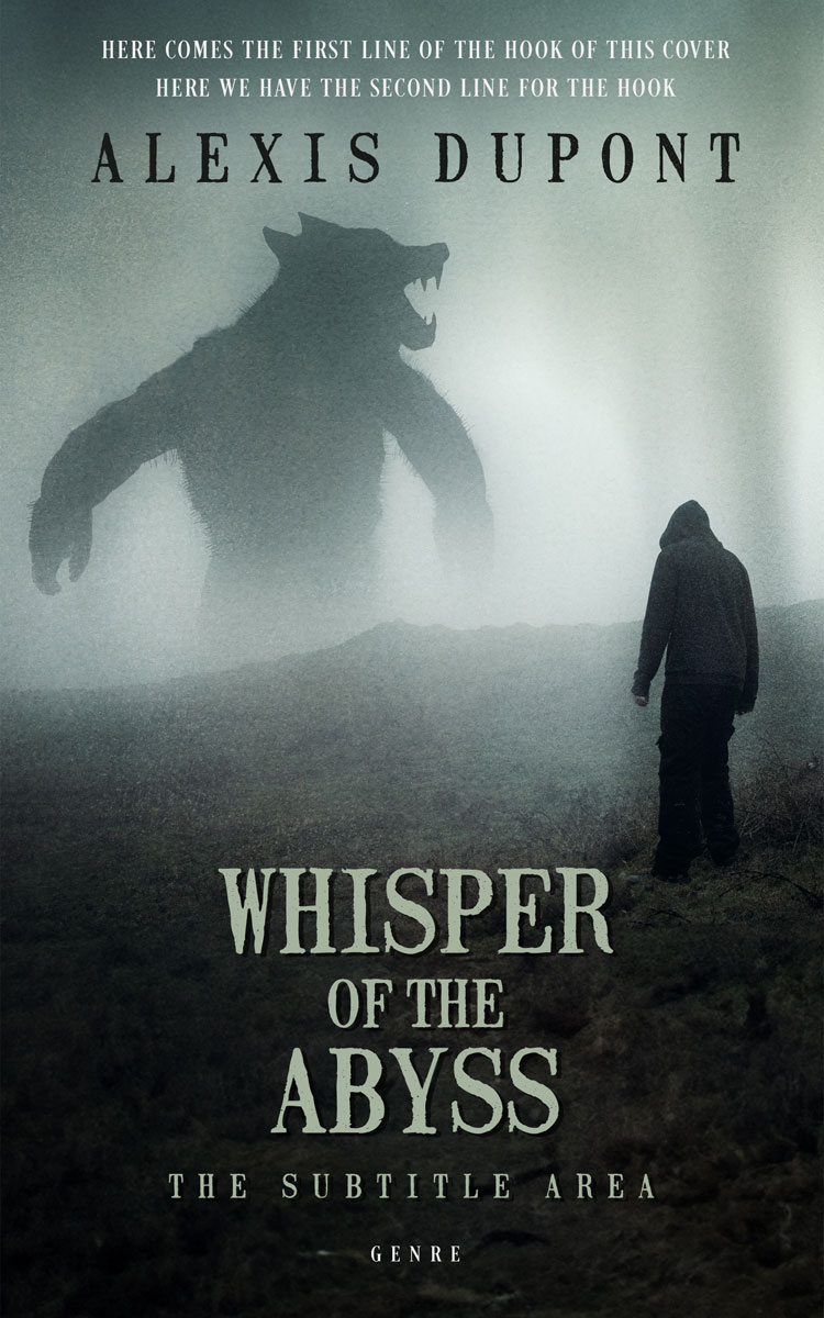 2D view of Premade Horror Book Cover - Outer Space