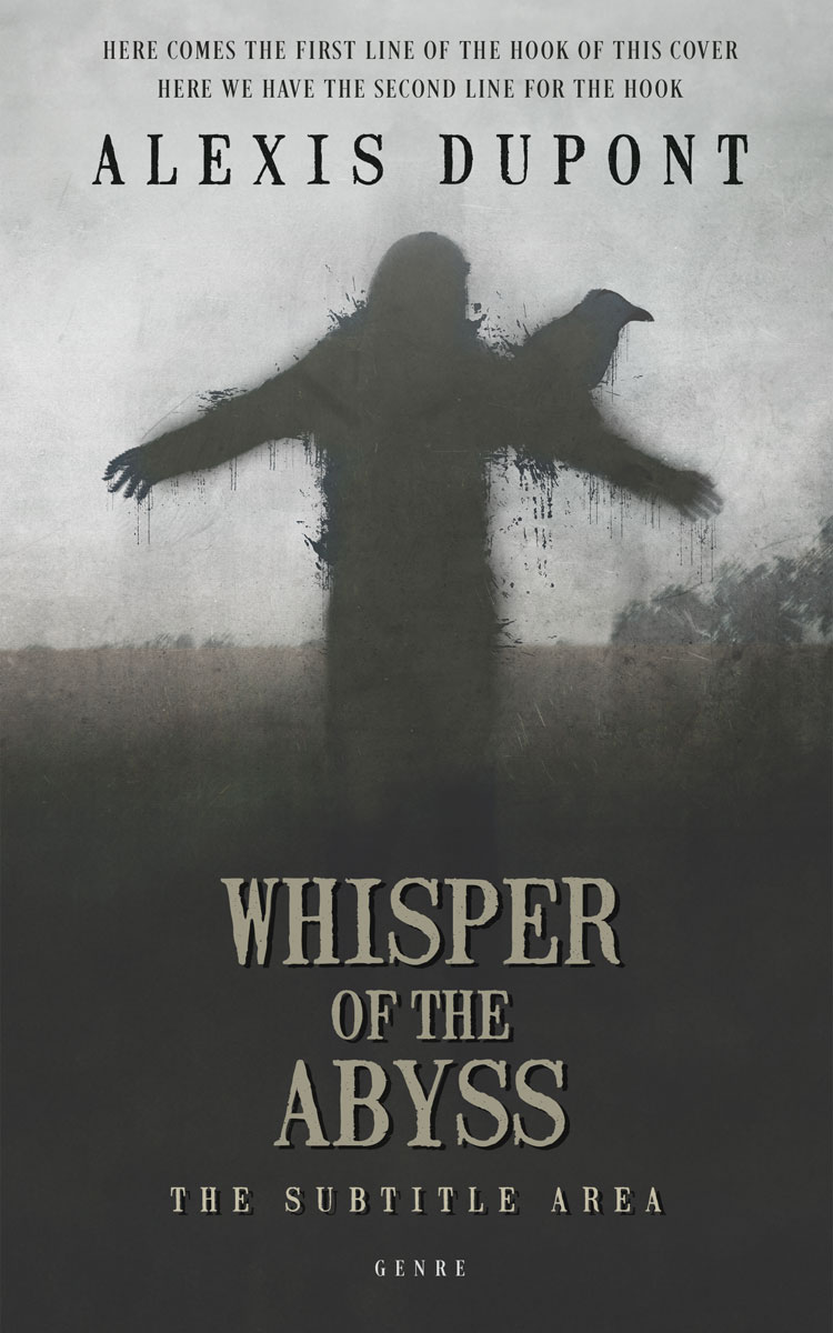 2D view of Premade Horror Book Cover - Pumice