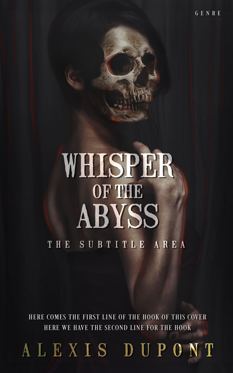 2D view of Premade Horror Book Cover - Thunder