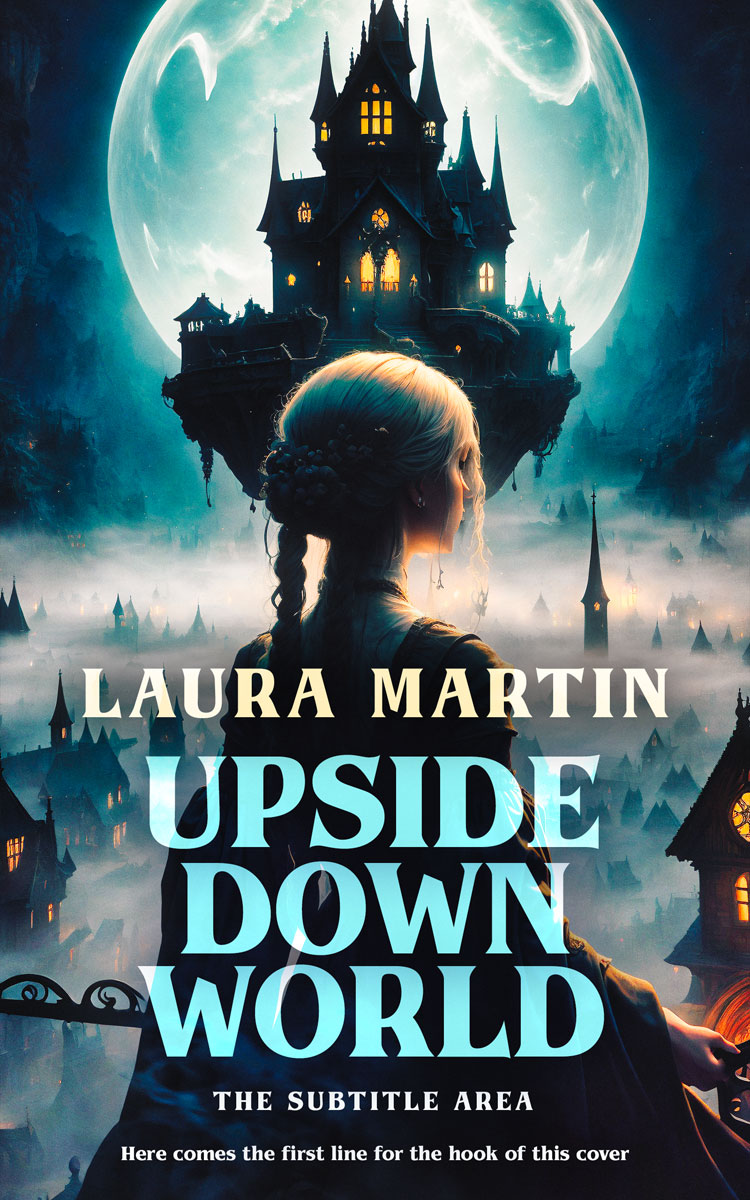 2D view of Premade Horror Book Cover - Pumice