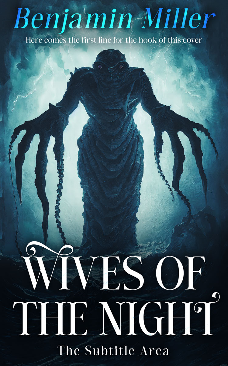 2D view of Premade Horror Book Cover - Big Stone