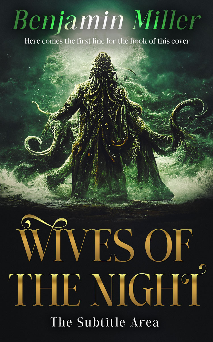 2D view of Premade Fantasy Book Cover - Heavy Metal