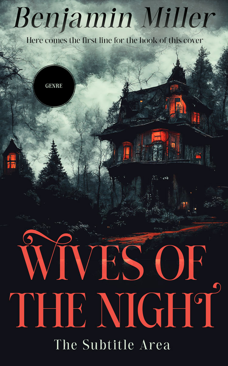 2D view of Premade Horror Book Cover - Malta