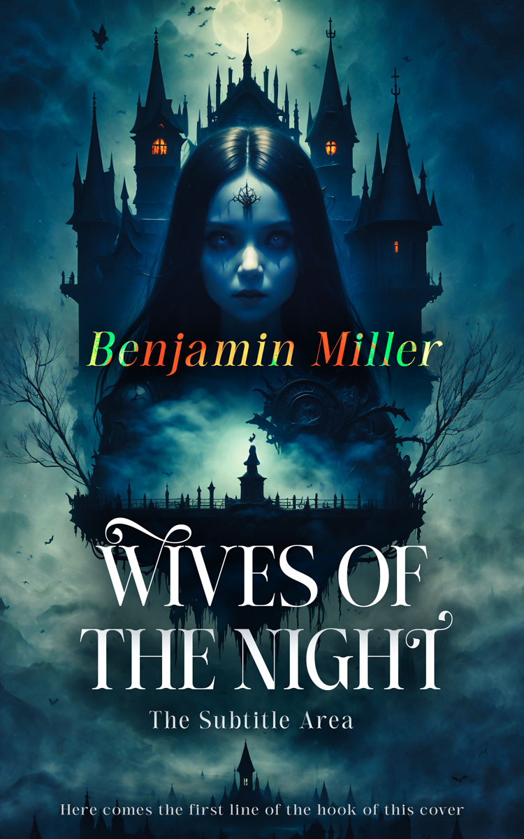 2D view of Premade Horror Book Cover - Elephant