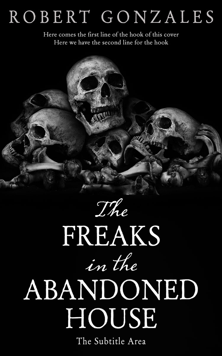 2D view of Premade Horror Book Cover - Cod Gray