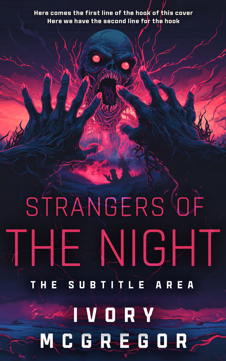 2D view of Premade Horror Book Cover - Mirage