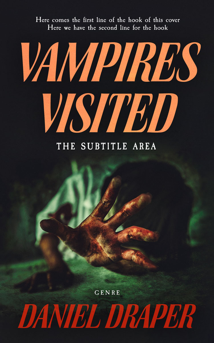 2D view of Premade Horror Book Cover - Heavy Metal