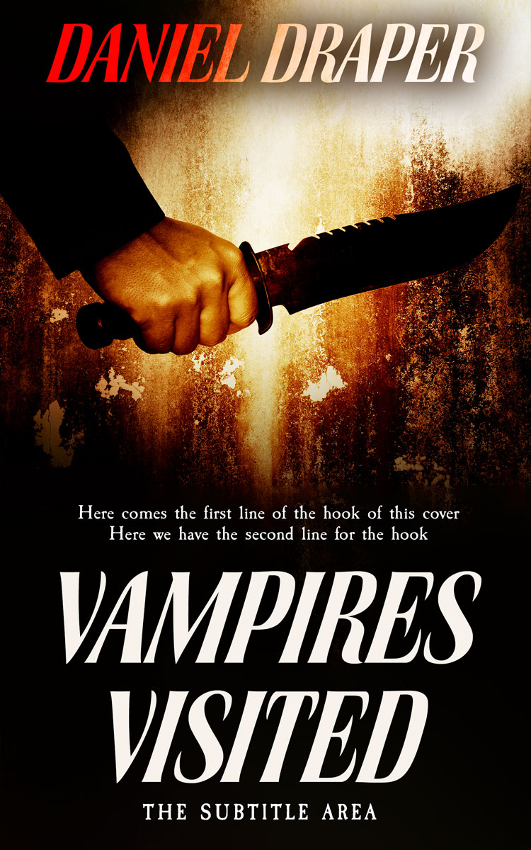 2D view of Premade Horror Book Cover - Asphalt