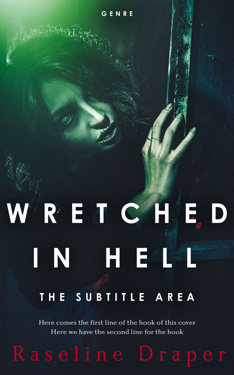 2D view of Premade Horror Book Cover - Timber Green