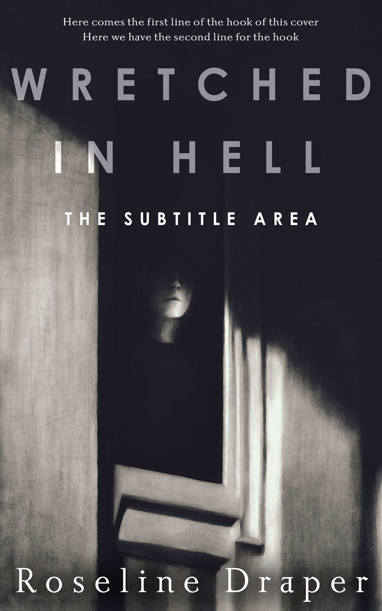 2D view of Premade Horror Book Cover - Cloudy