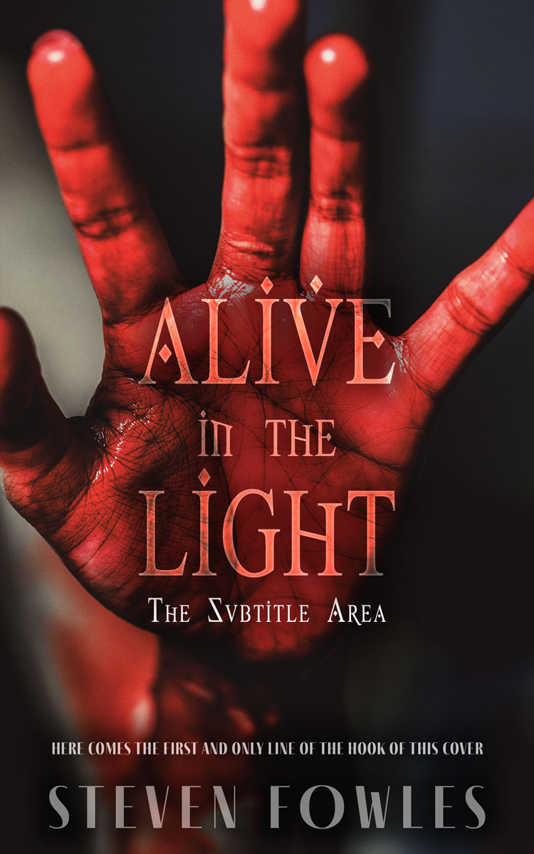 2D view of Premade Horror Book Cover - Cocoa Brown