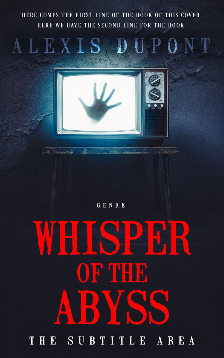 2D view of Premade Horror Book Cover - Ebony Clay