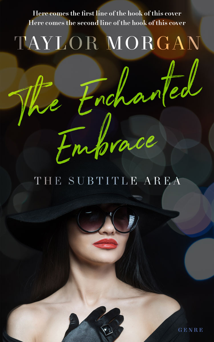 2D view of Premade Romance Book Cover - Cod Gray