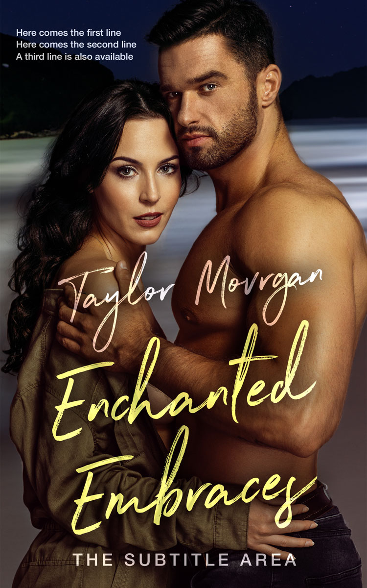 2D view of Premade Romance Book Cover - Cocoa Brown