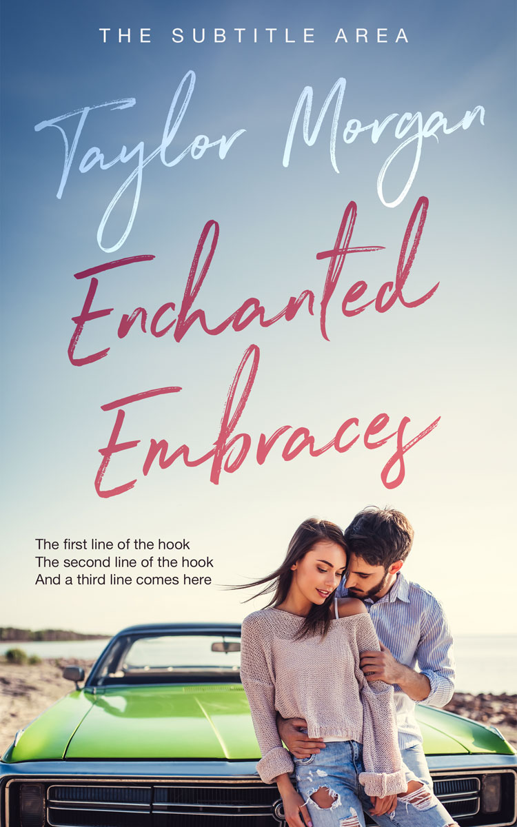 2D view of Premade Romance Book Cover - Pumice