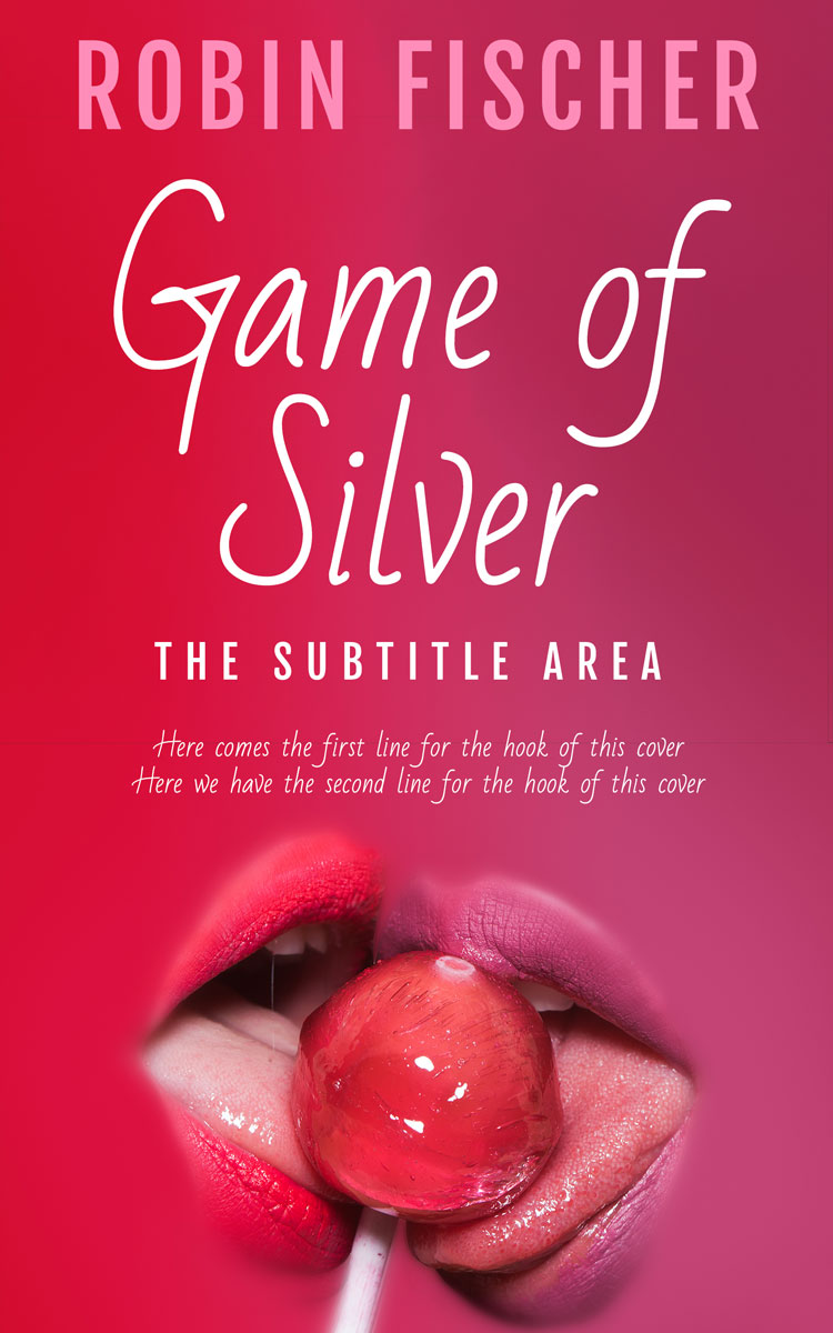 2D view of Premade Erotica Book Cover - Maroon Flush