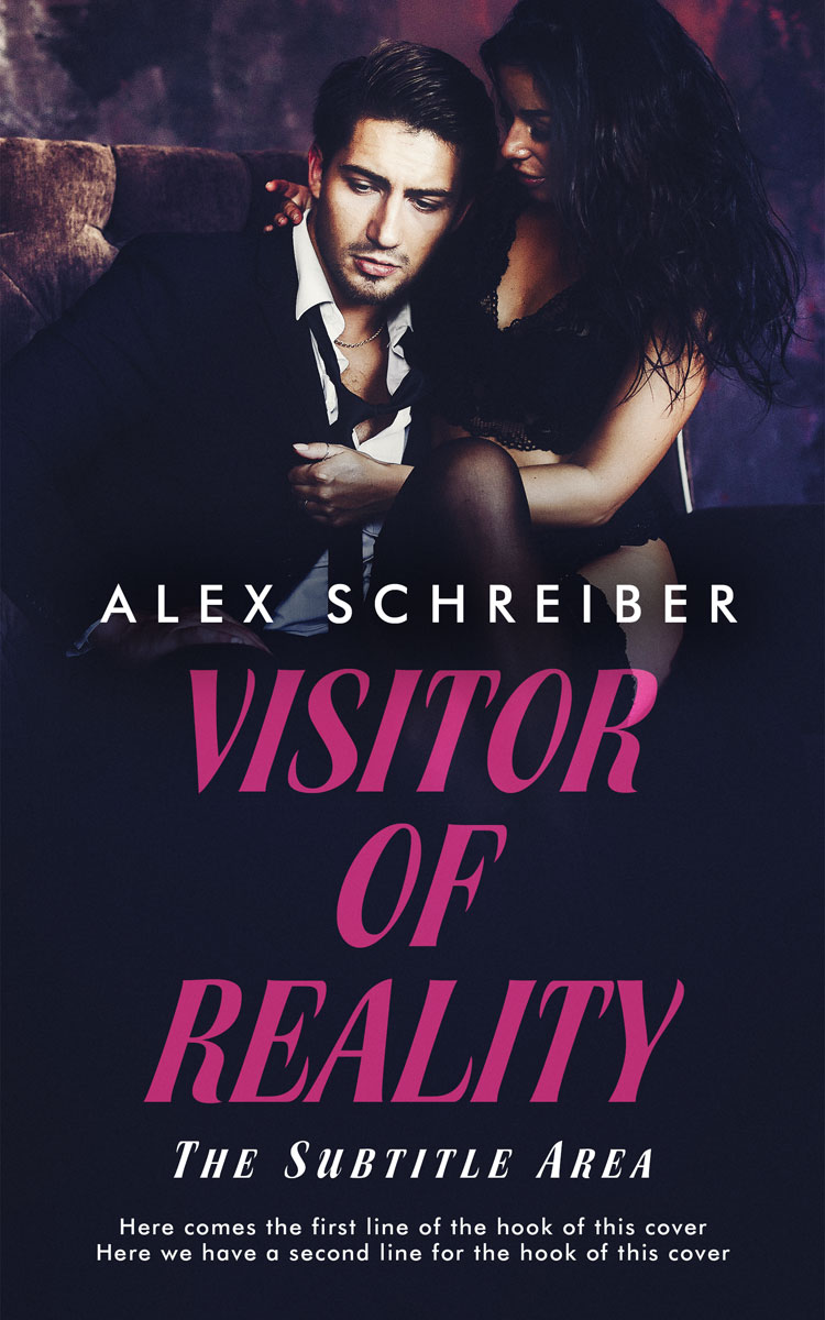 2D view of Premade Romance Book Cover - Steel Gray