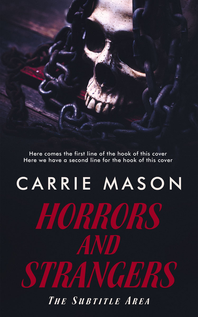 2D view of Premade Horror Book Cover - Shark