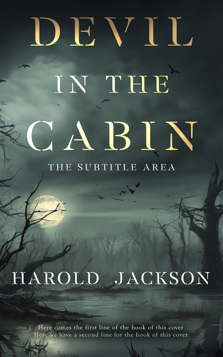 2D view of Premade Horror Book Cover - Cape Cod