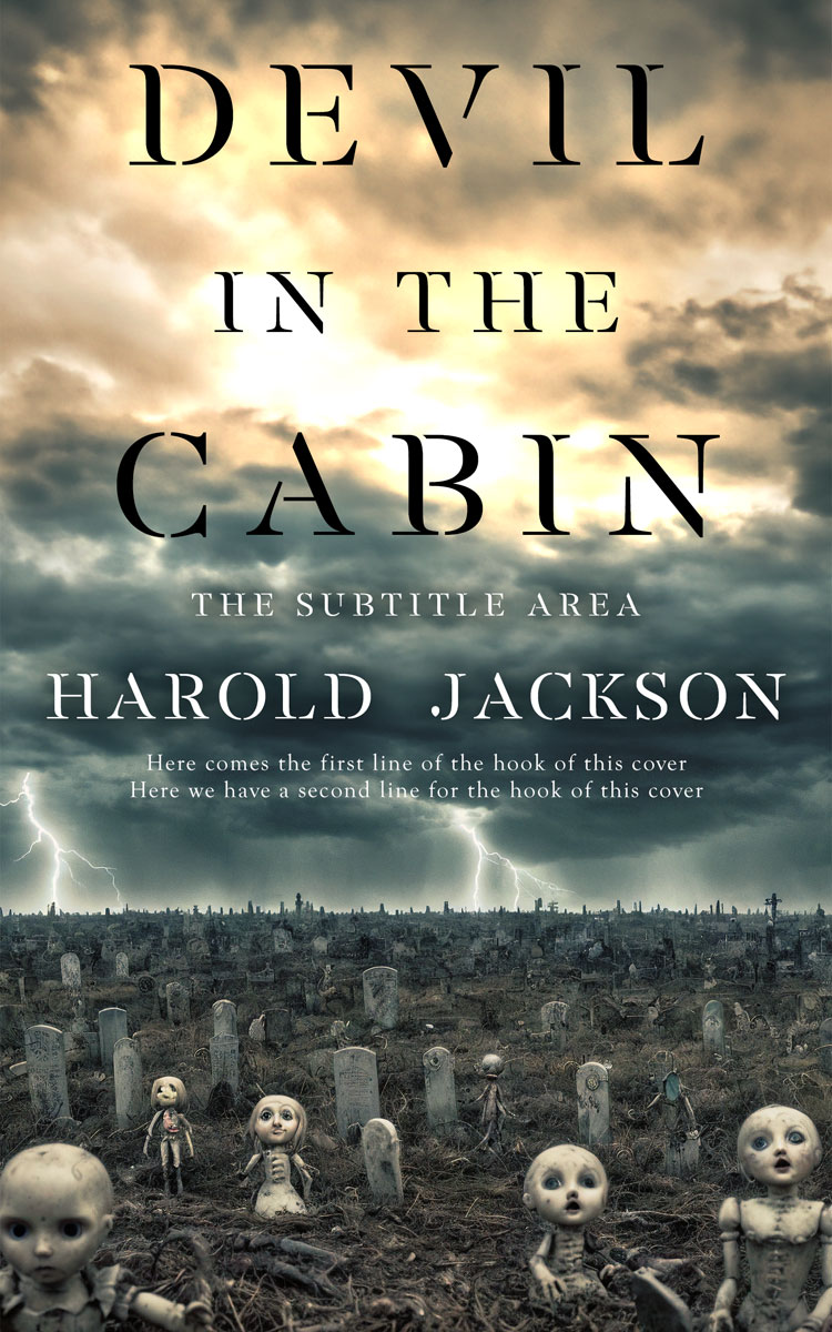 2D view of Premade Horror Book Cover - Cape Cod