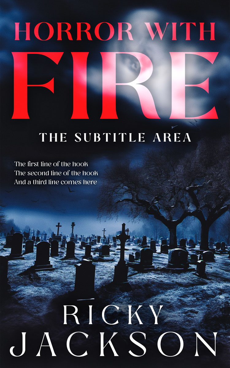 2D view of Premade Horror Book Cover - Mirage