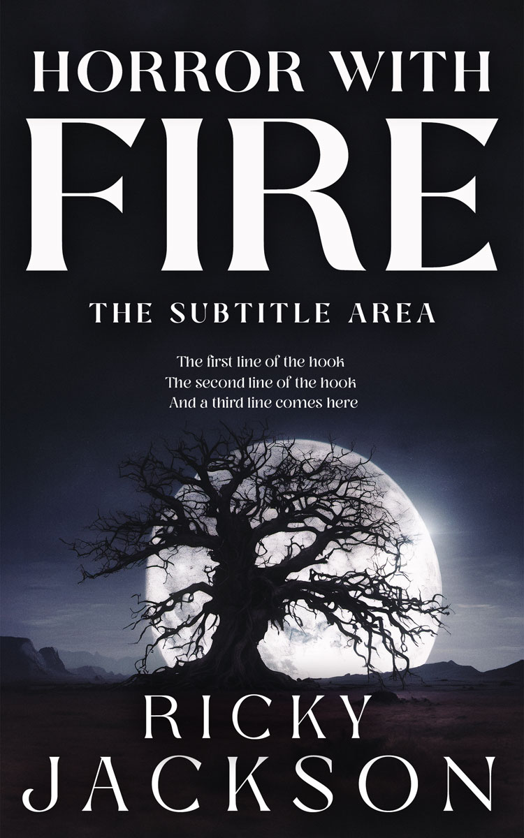 2D view of Premade Horror Book Cover - Shark