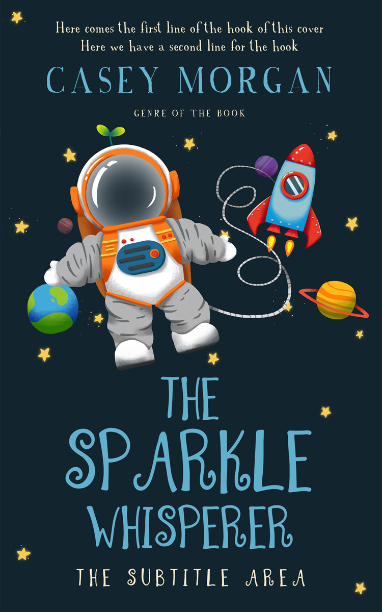 2D view of Timber Green #14935 - Premade Science Fiction Book Cover