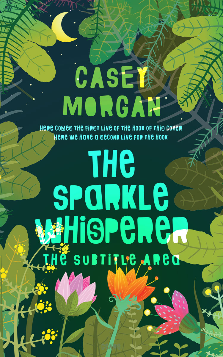 2D view of Premade Nature Book Cover - Everglade