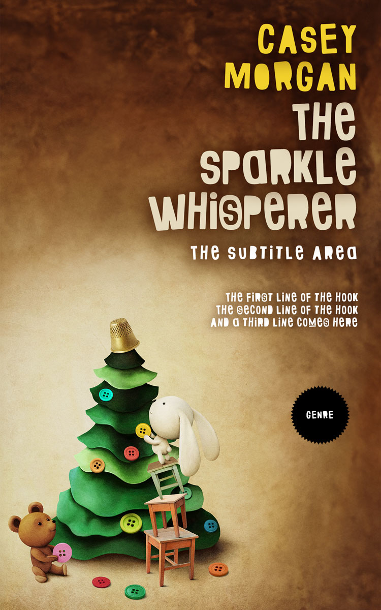 2D view of Premade Children's Book Cover - Old Copper