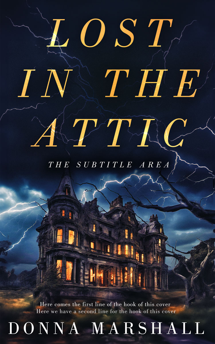 2D view of Premade Mystery & Thriller & Suspense Book Cover - Mirage