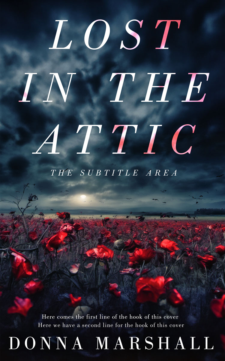 2D view of Premade Horror Book Cover - Ebony Clay