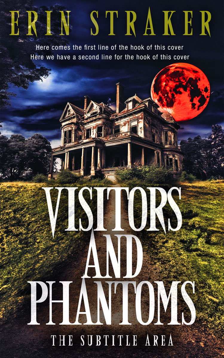 2D view of Premade Horror Book Cover - Tan