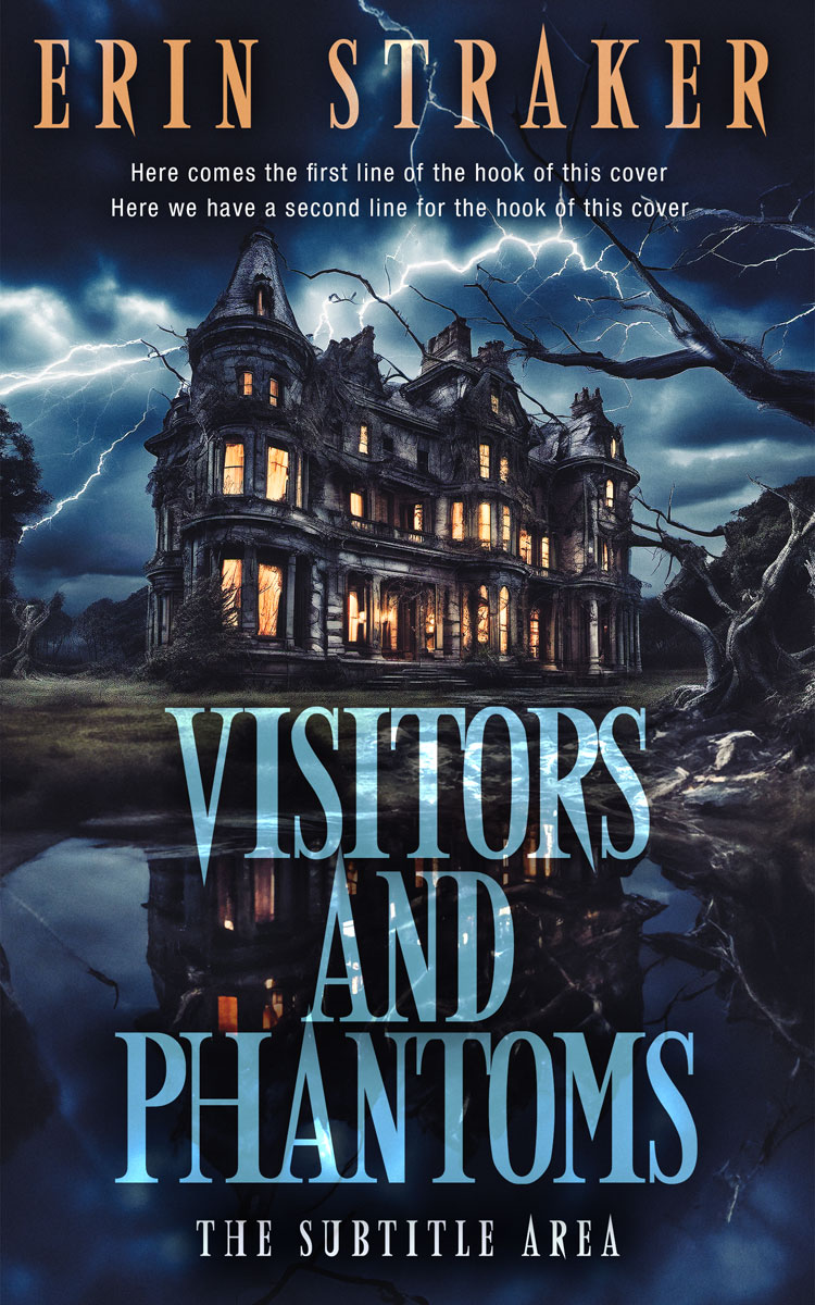 2D view of Premade Horror Book Cover - Ebony Clay