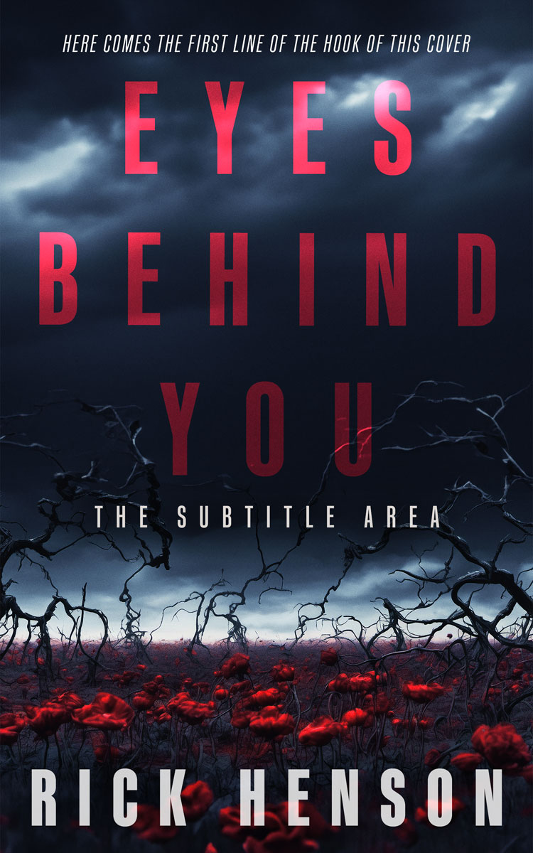 2D view of Premade Mystery & Thriller & Suspense Book Cover - Steel Gray