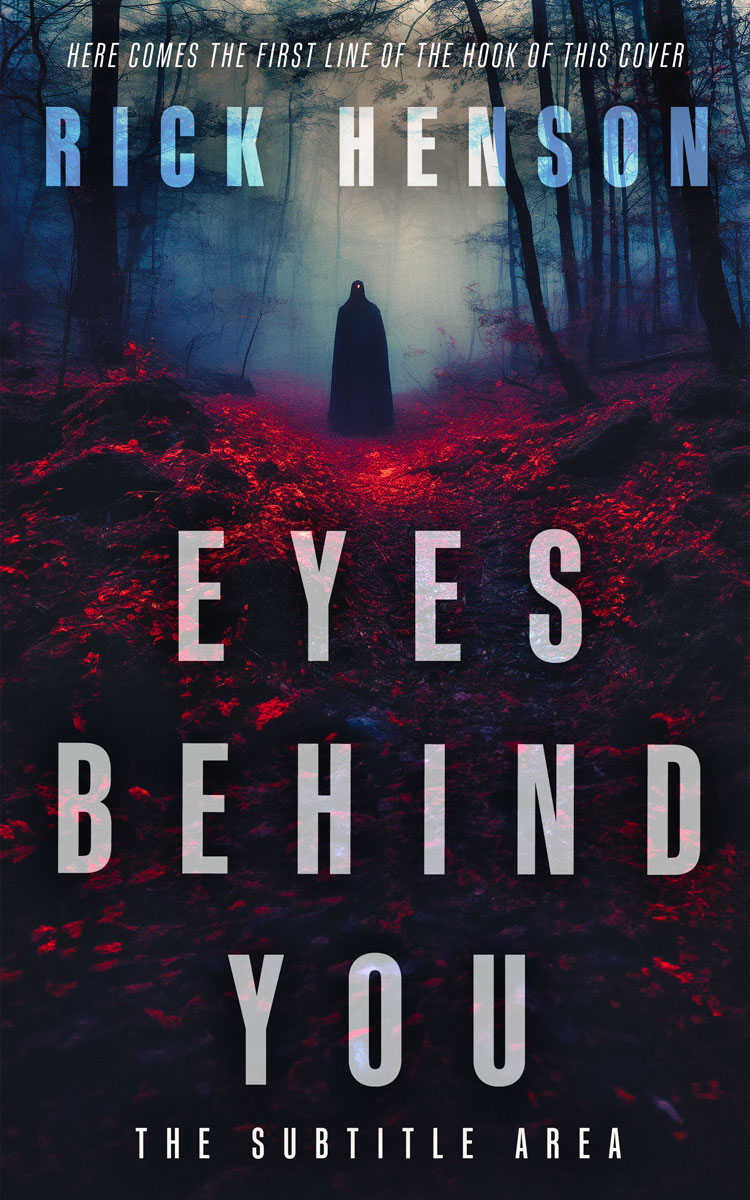 2D view of Premade Mystery & Thriller & Suspense Book Cover - Steel Gray