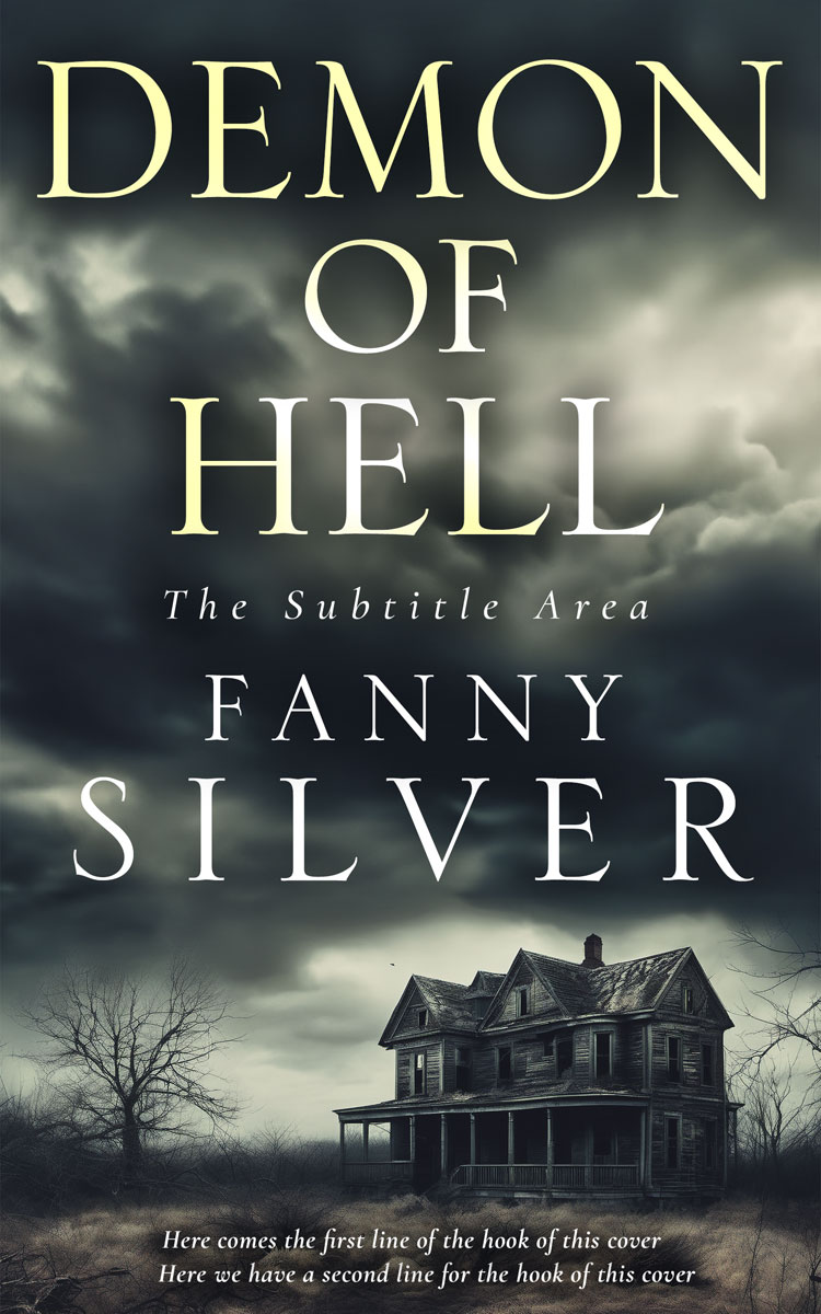 2D view of Premade Horror Book Cover - Outer Space