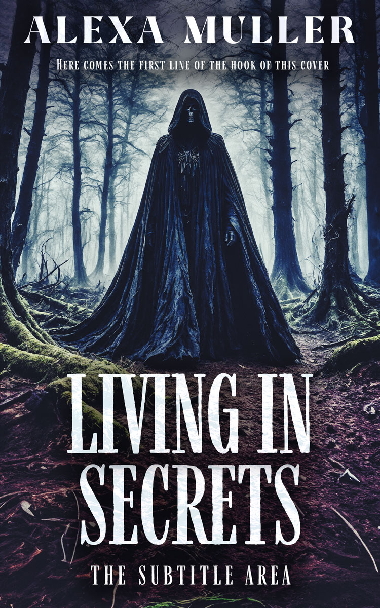 2D view of Premade Mystery & Thriller & Suspense Book Cover - Tiara