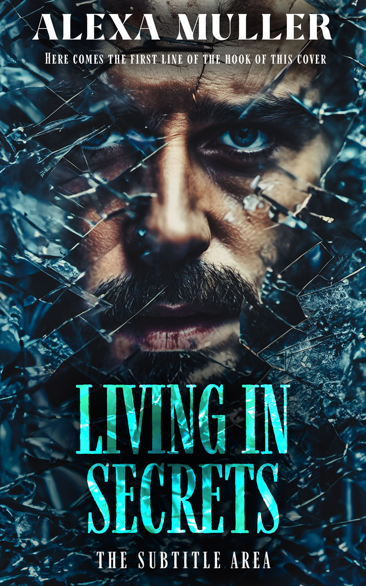 2D view of Premade Mystery & Thriller & Suspense Book Cover - Mirage