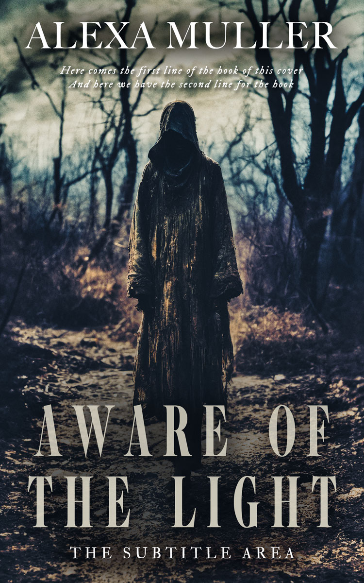 2D view of Premade Horror Book Cover - Ebony Clay