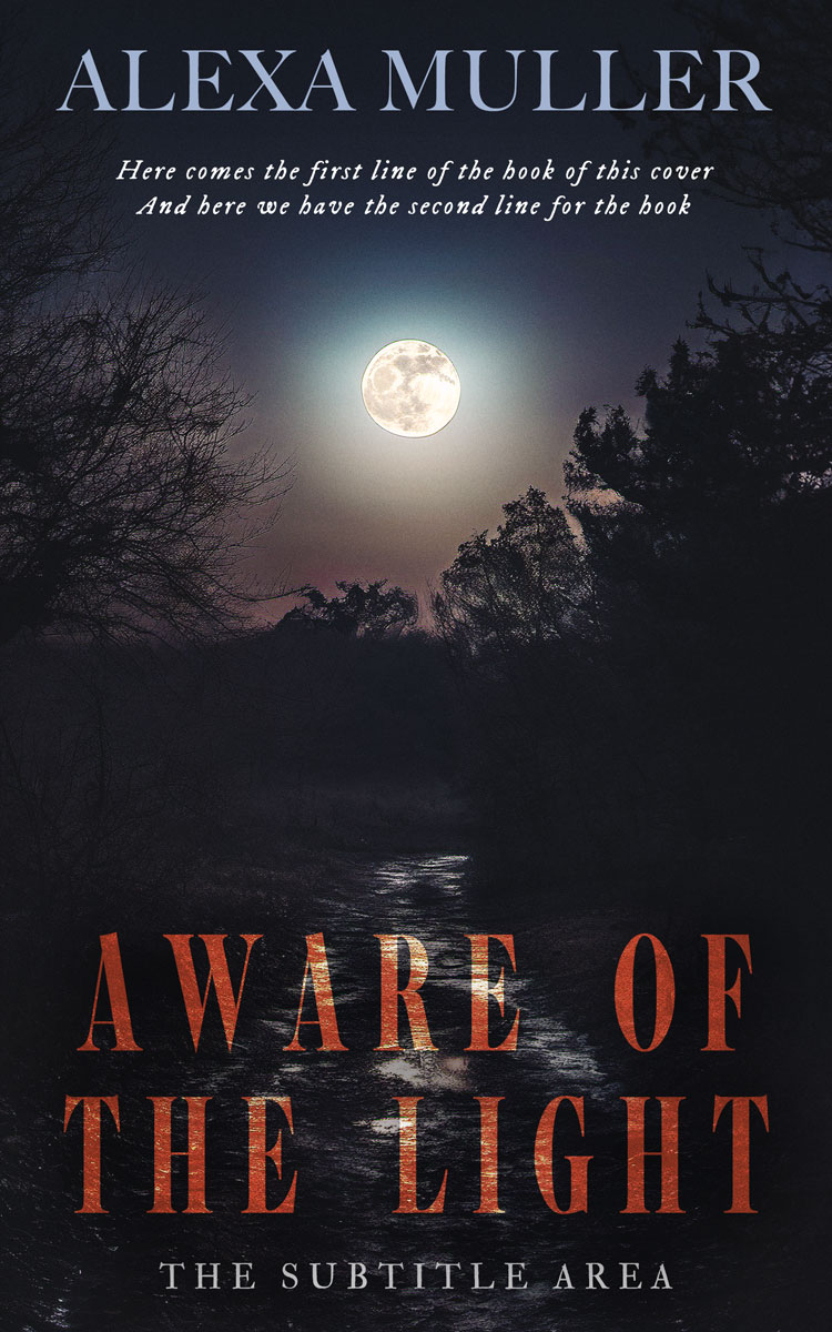 2D view of Premade Horror Book Cover - Shark