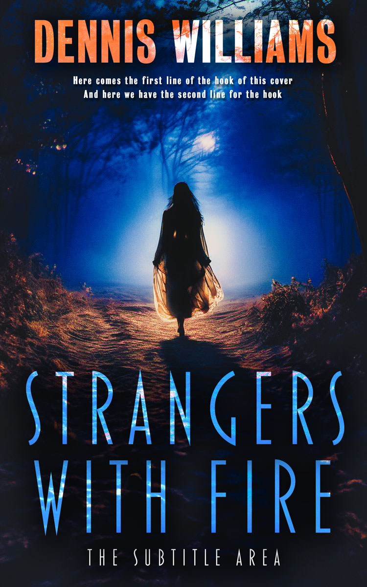 2D view of Mirage #15066 - Premade Abstract Book Cover